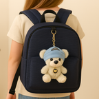 Teddy Bear with Hat Plush Keychain