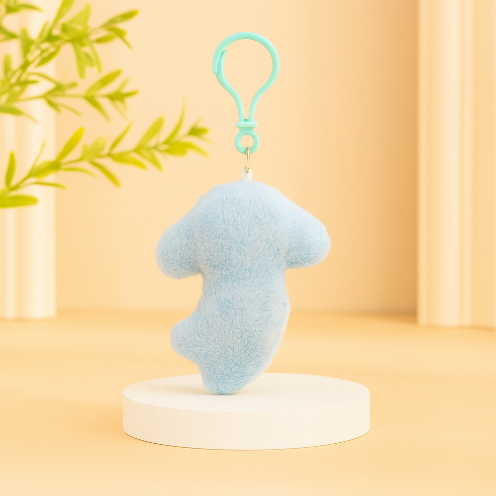 Rocky Bunny Plush Keychain