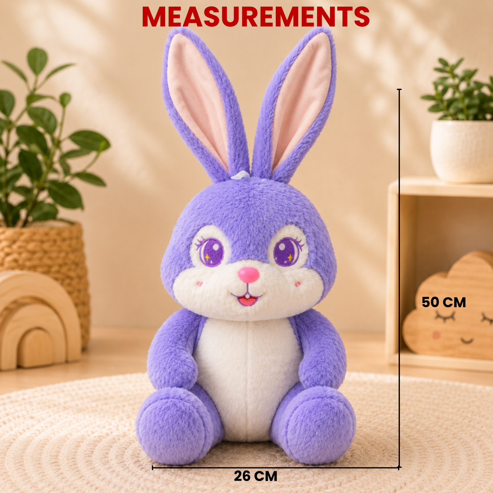 Bubbles – The Big Eyes Bunny Plush Soft Toy
