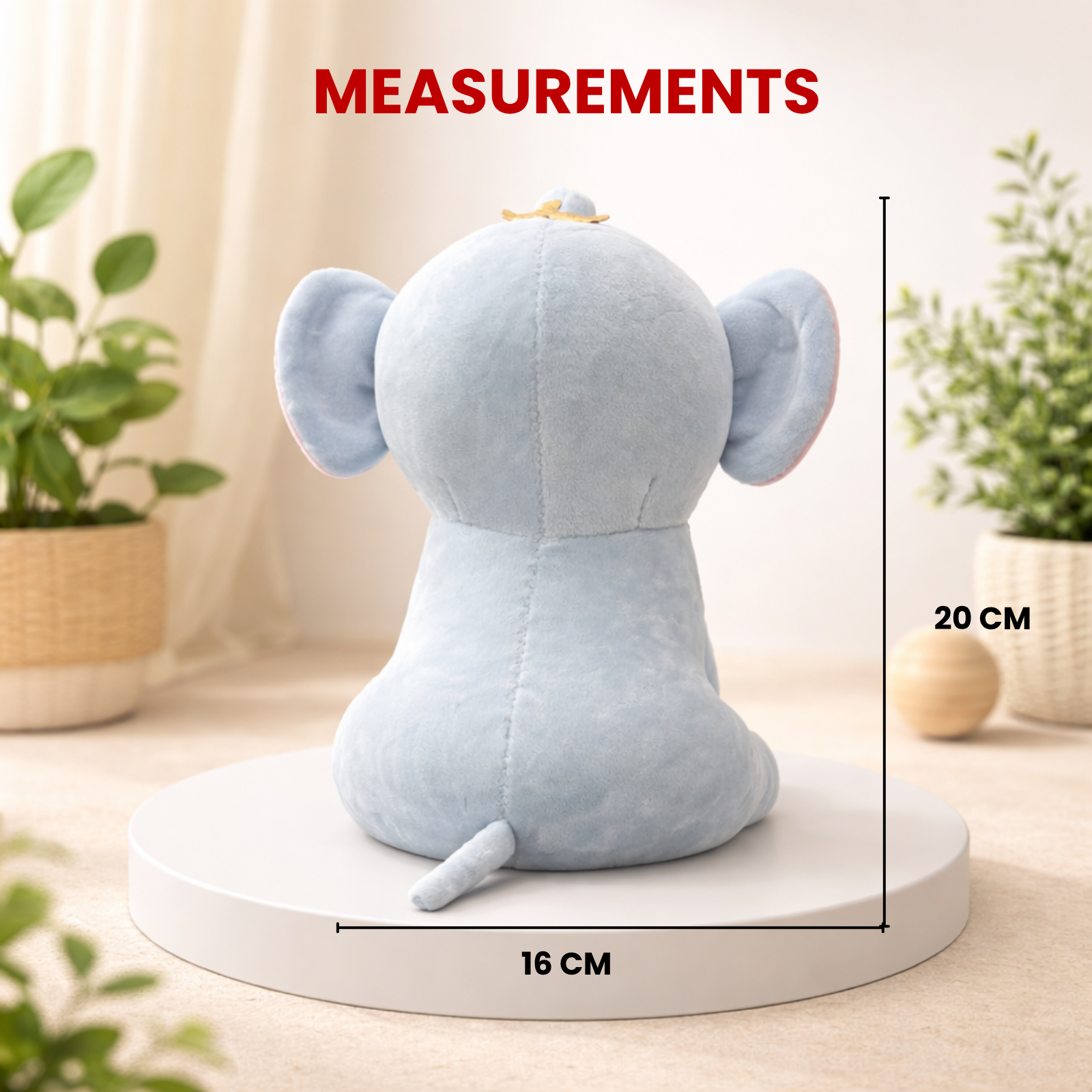 Nelly – The Sitting Elephant Plush Soft Toy