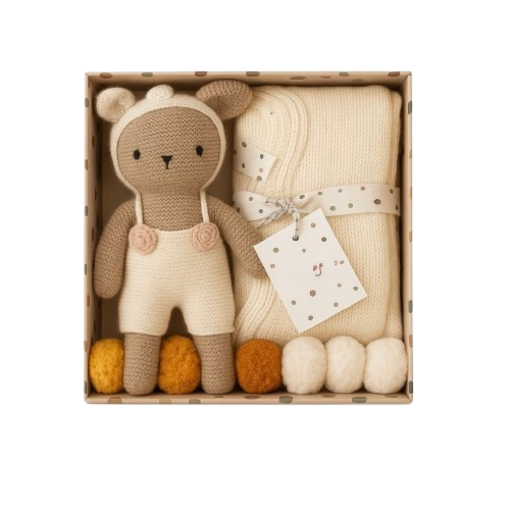 Luxury Knitted Bunny Gift Set