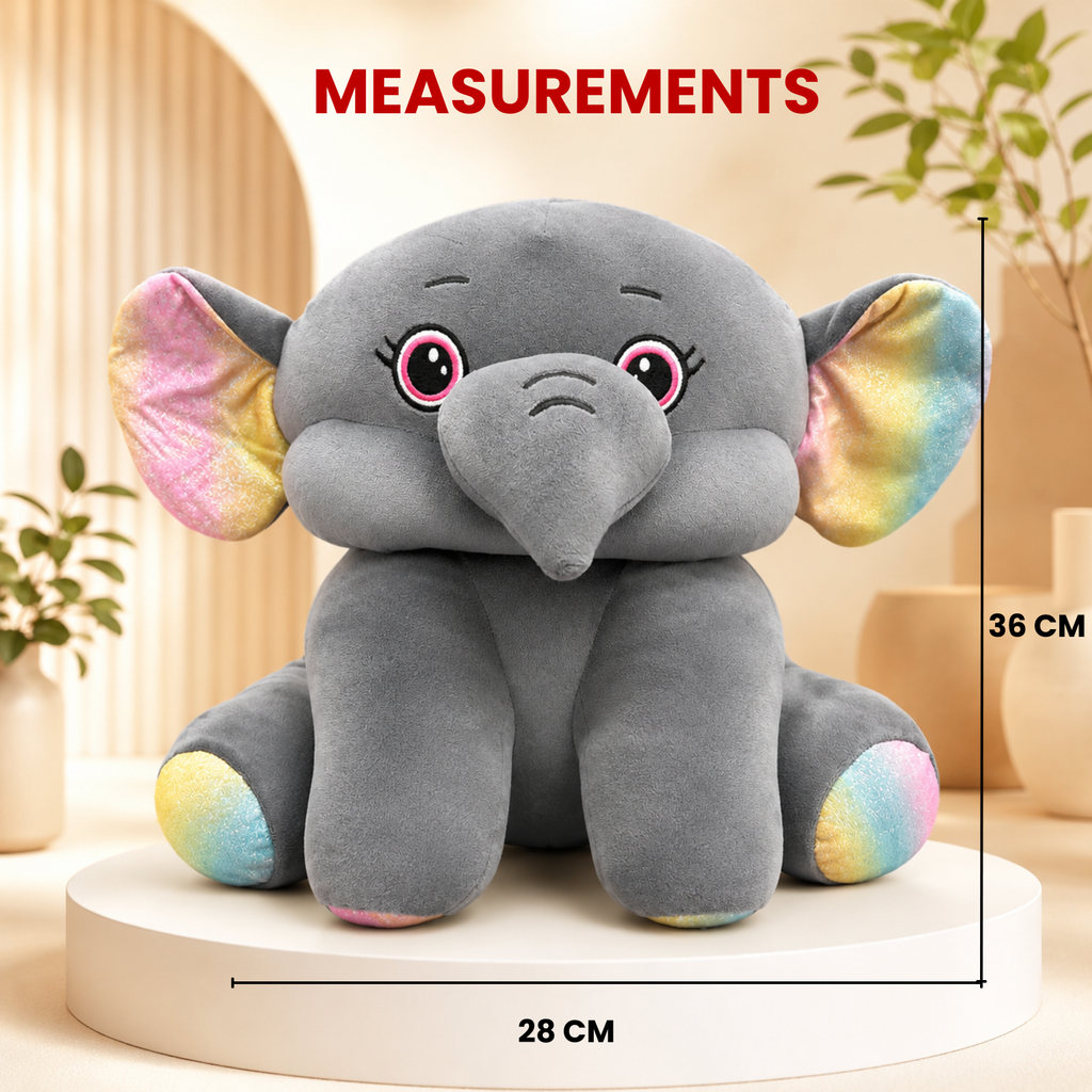 Rainbow – The Rainbow Ear Elephant Plush Soft Toy