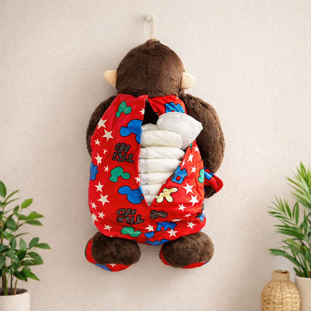 Apey – The Monkey Diaper Storage Plush