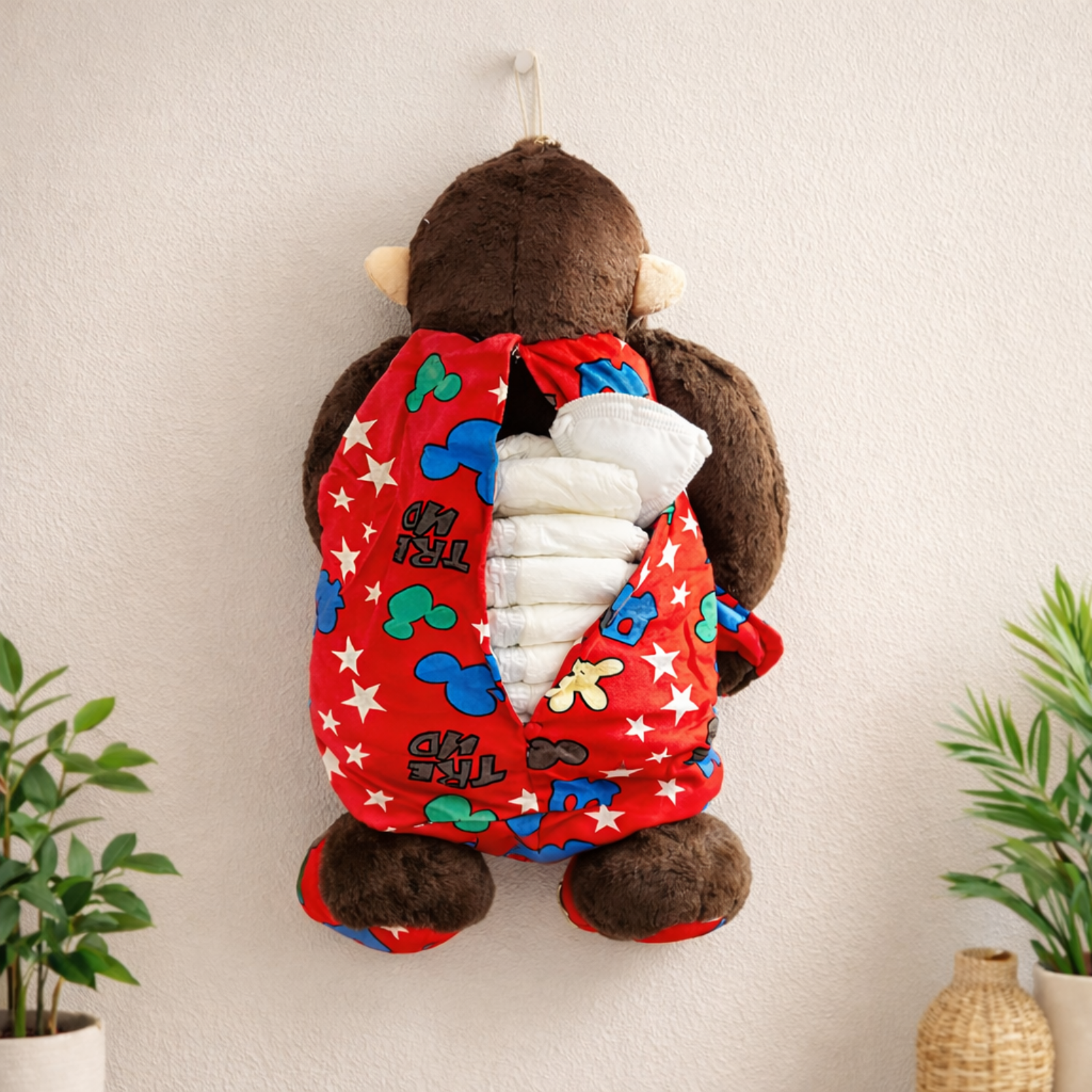 Apey – The Monkey Diaper Storage Plush