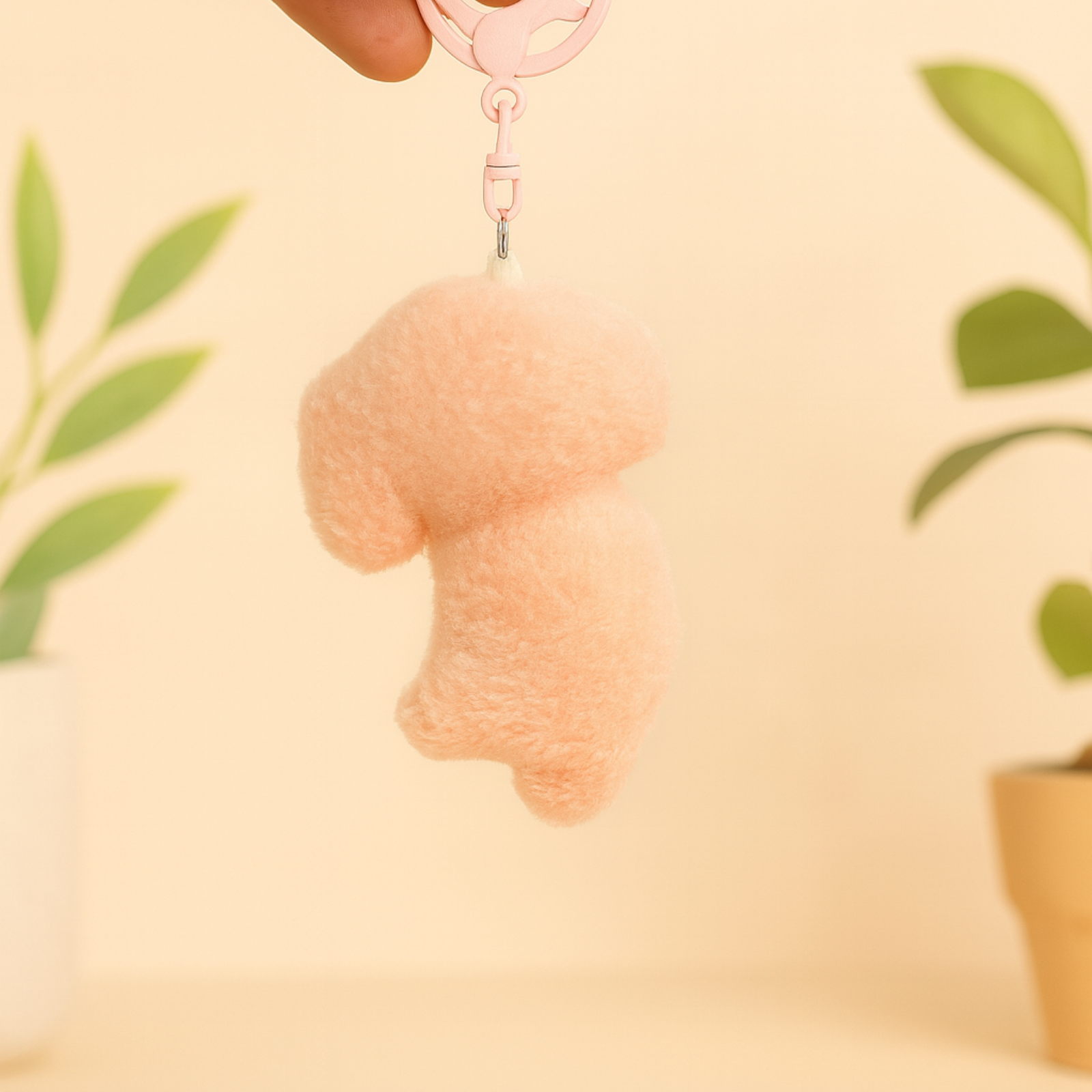 Rocky Bunny Plush Keychain