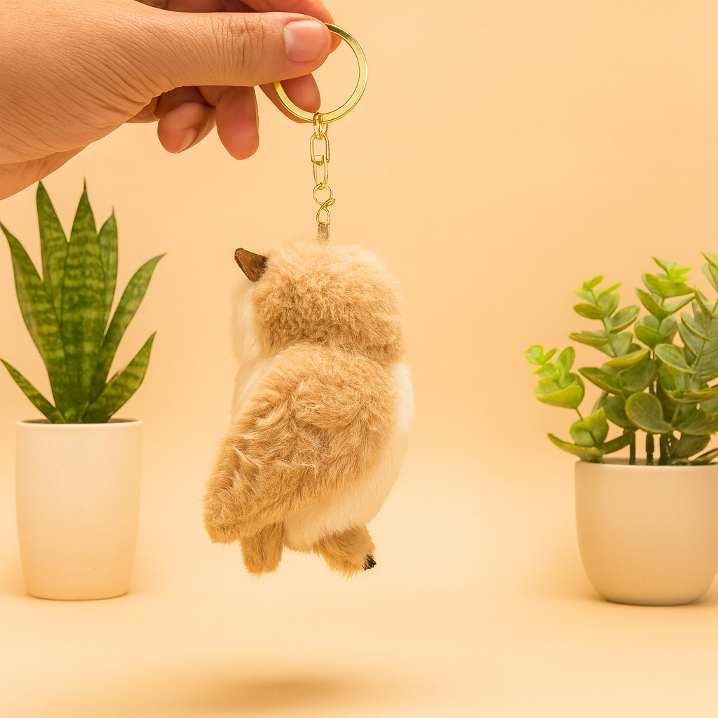 Owl Plush Keychain