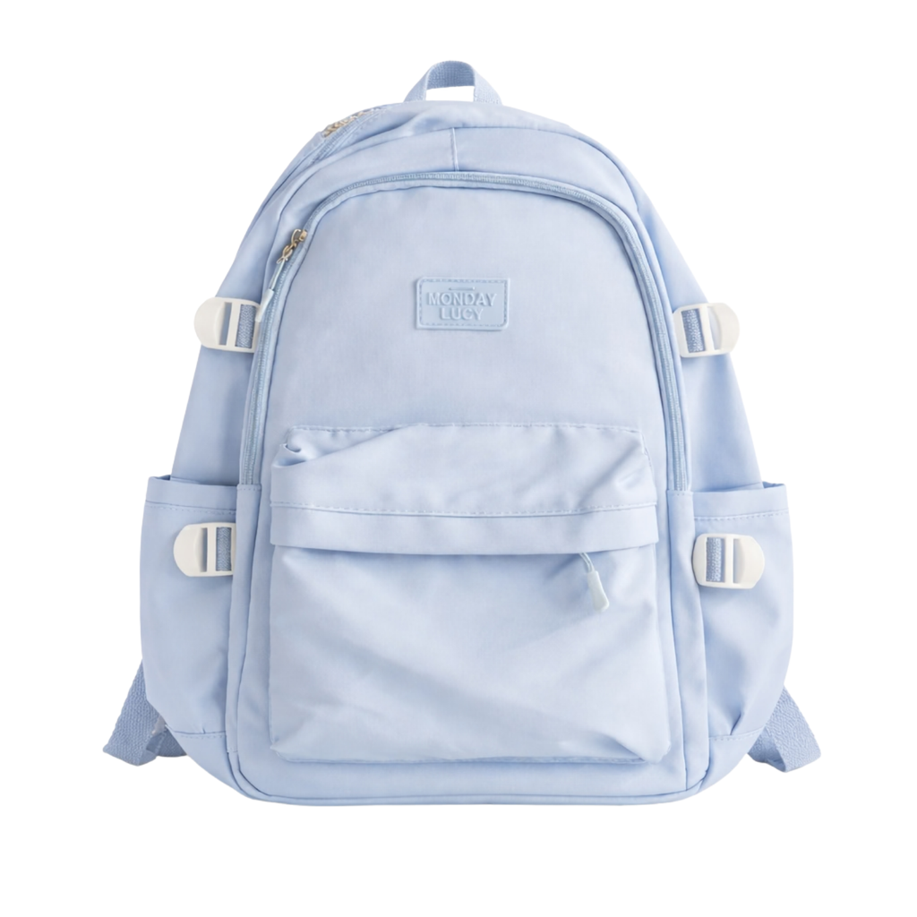 Light Blue School Backpack for Boys & Girls
