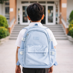 Light Blue School Backpack for Boys & Girls
