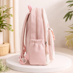 Donut Design Pink Backpack with Chest Strap