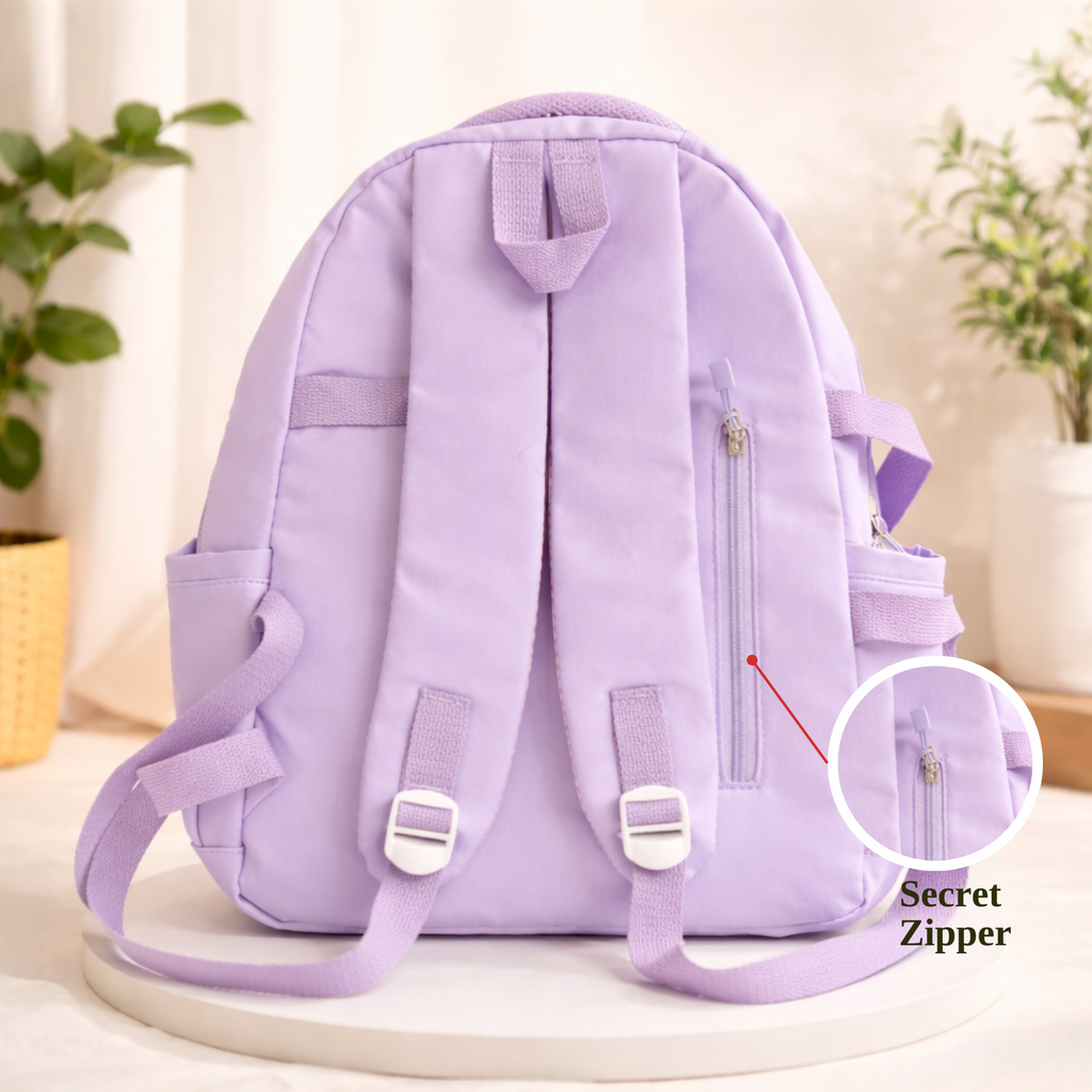 Lavender School Backpack for Boys & Girls