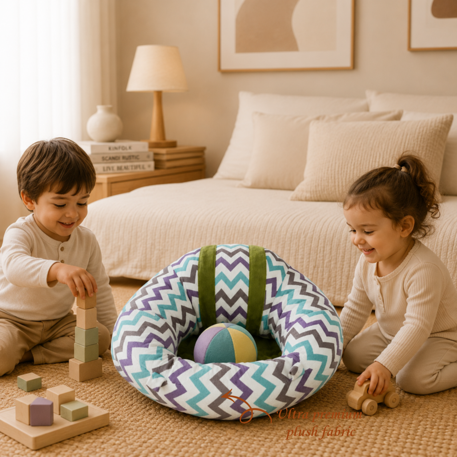Chevron Baby Support Sofa & Seat