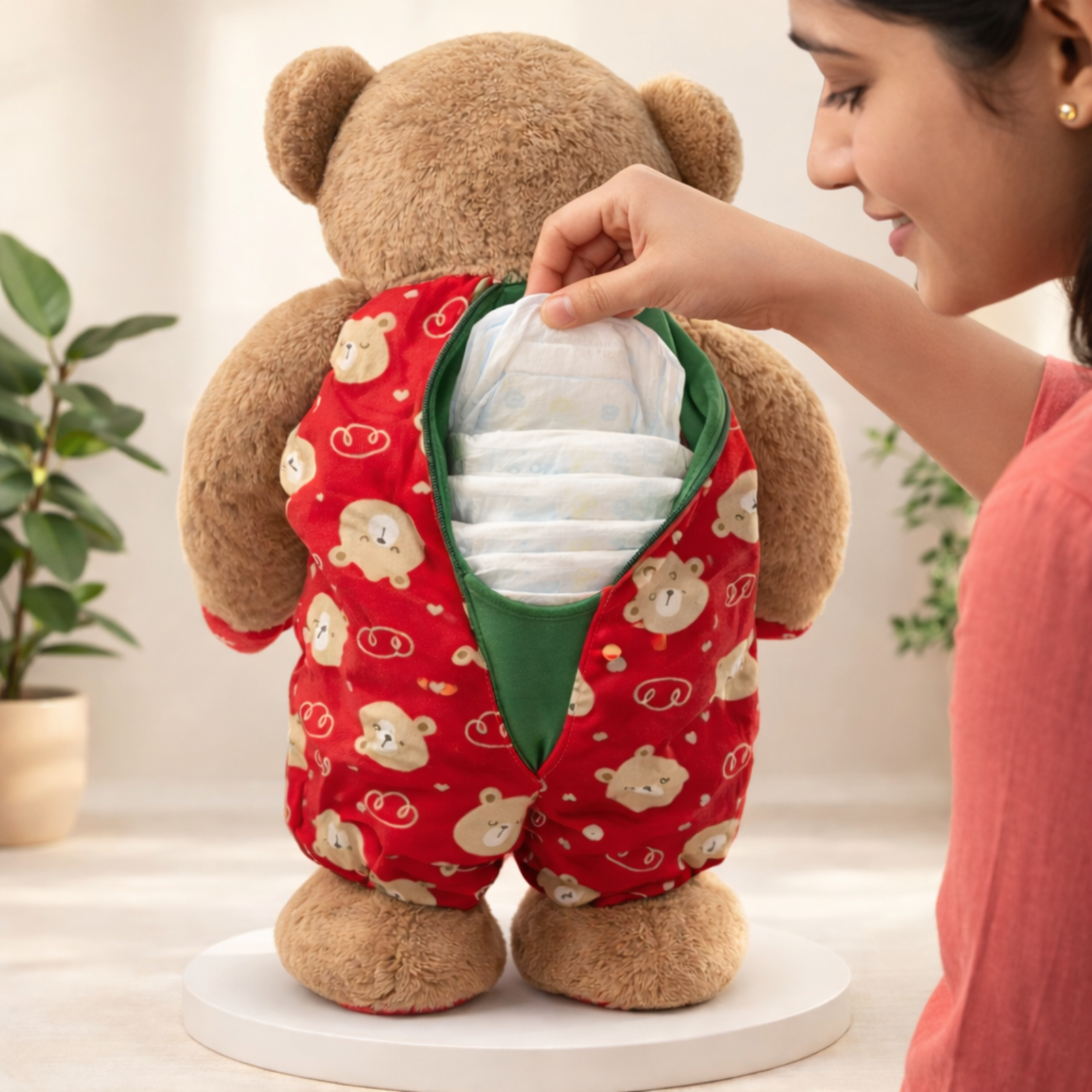 Cubby – The Teddy Bear Diaper Storage Plush