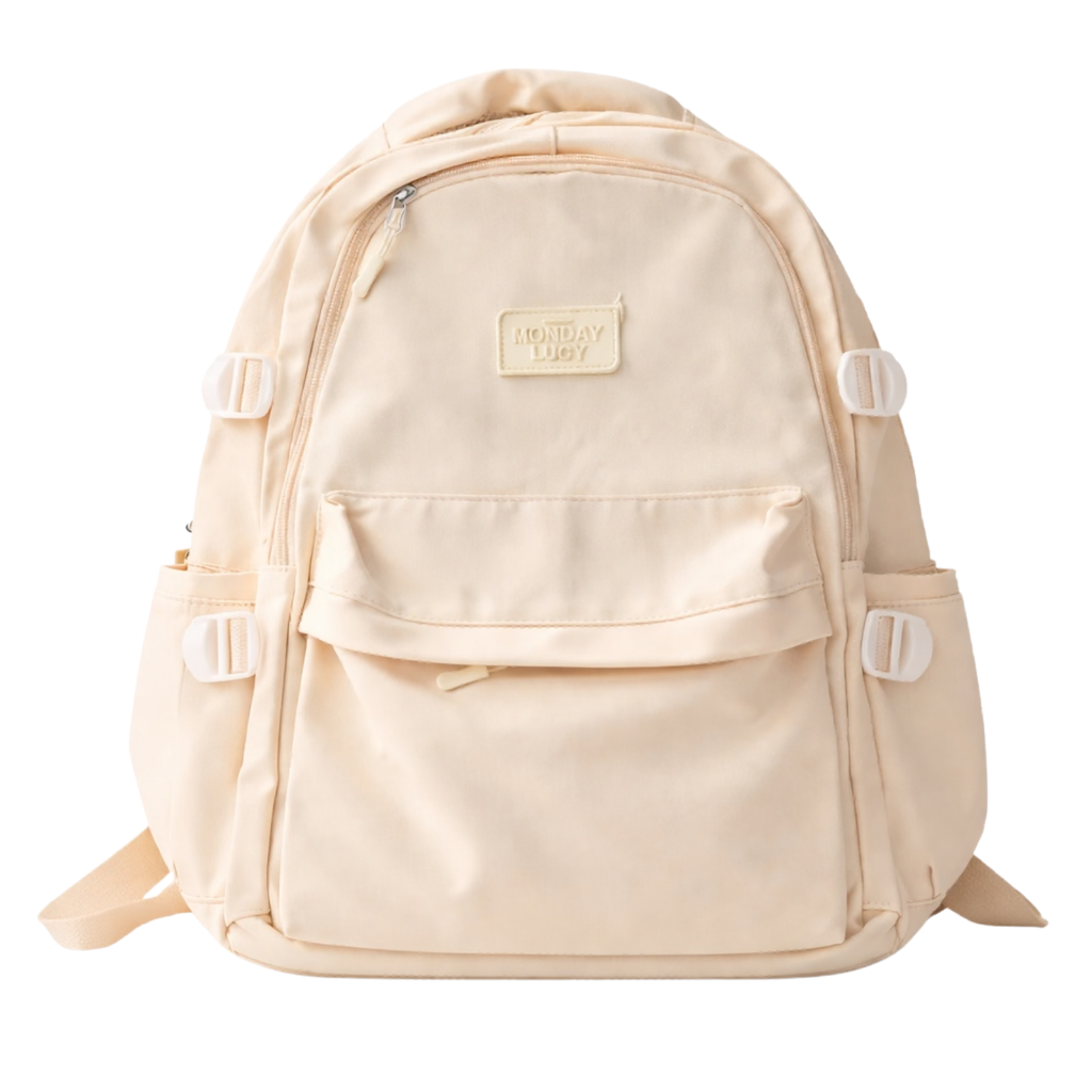 Light Yellow School Backpack for Boys & Girls