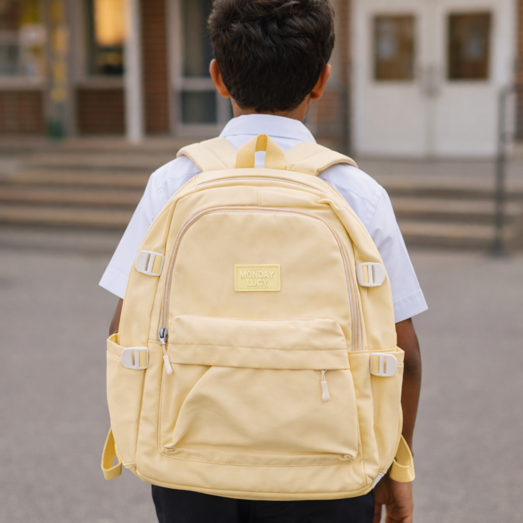 Yellow School Backpack for Boys & Girls