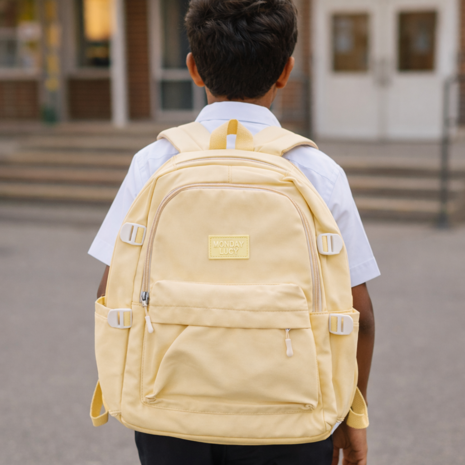 Yellow School Backpack for Boys & Girls