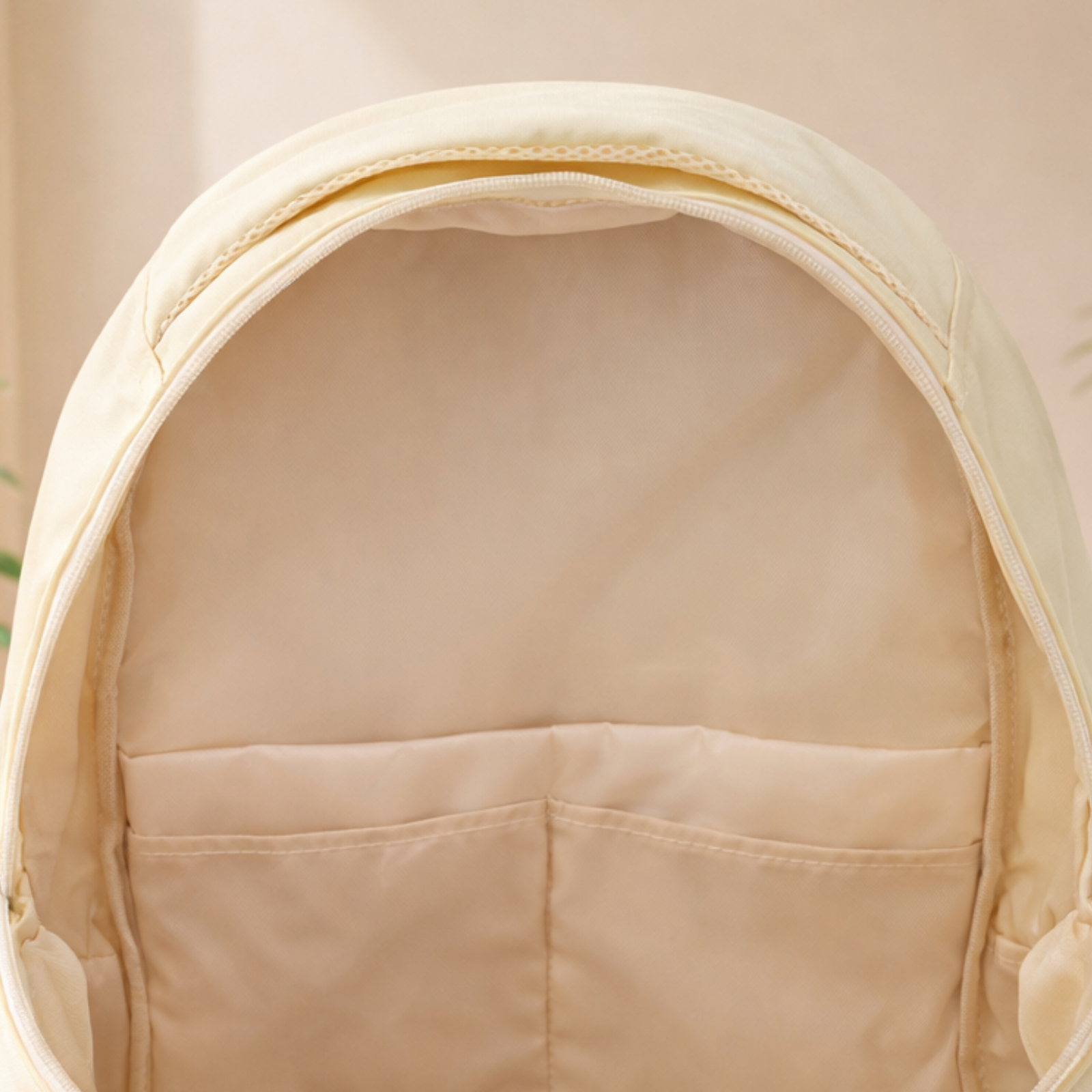 Light Yellow School Backpack for Boys & Girls