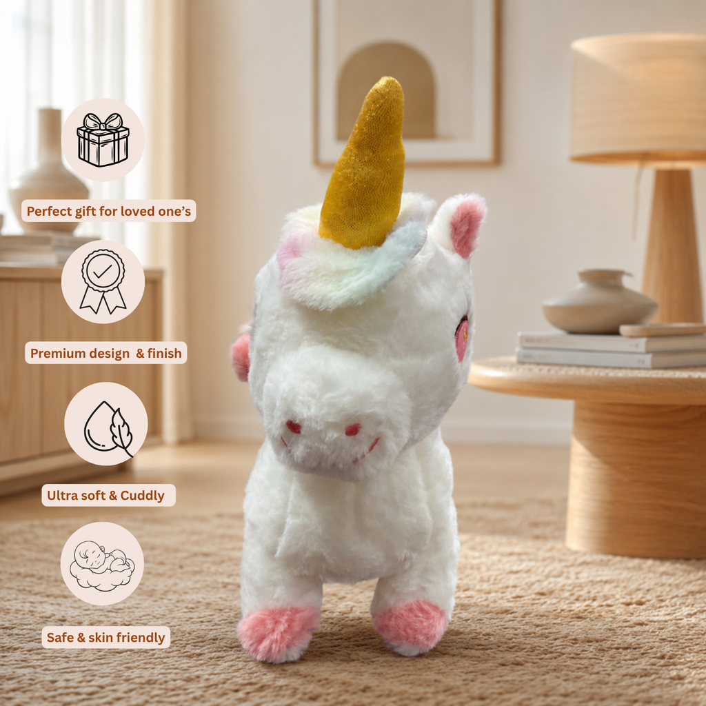 Serena – The Golden Unicorn Plush Toy