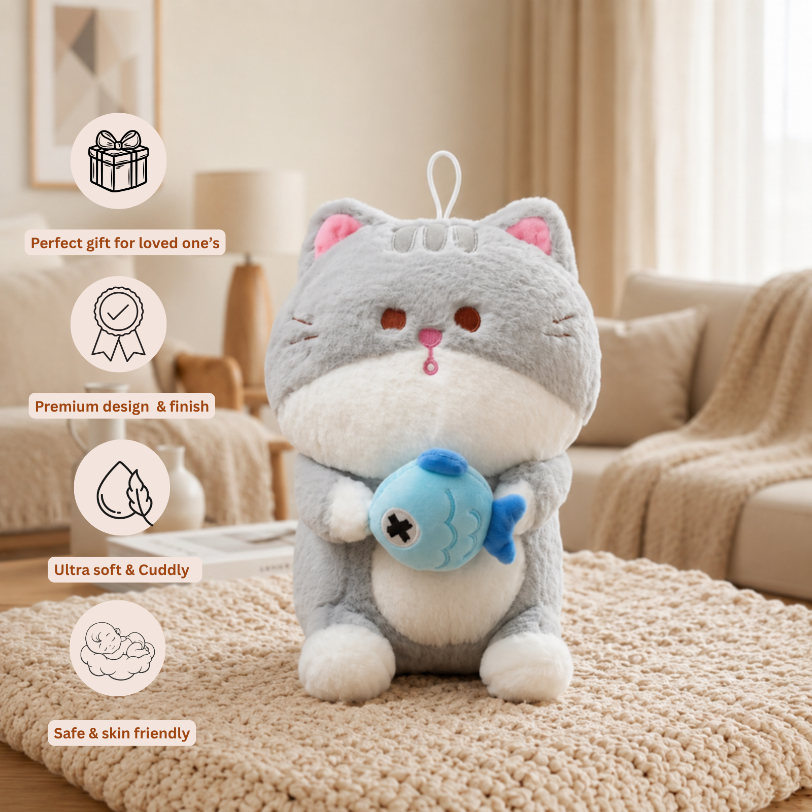 Whisker – The Fish Cat Plush Toy
