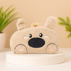 Plush Bear Eye Mask with Hot & Cold Gel Pad for Men & Women