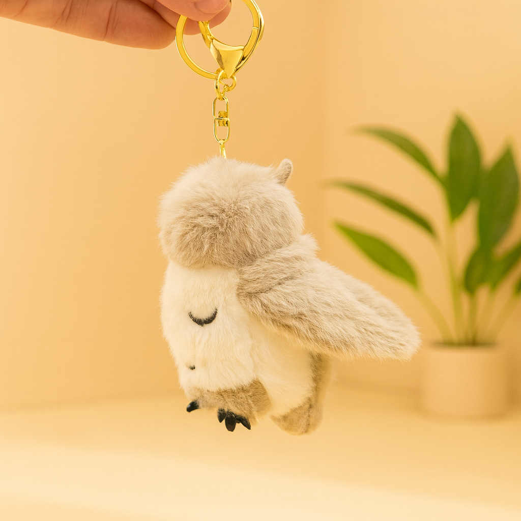 Owl Plush Keychain