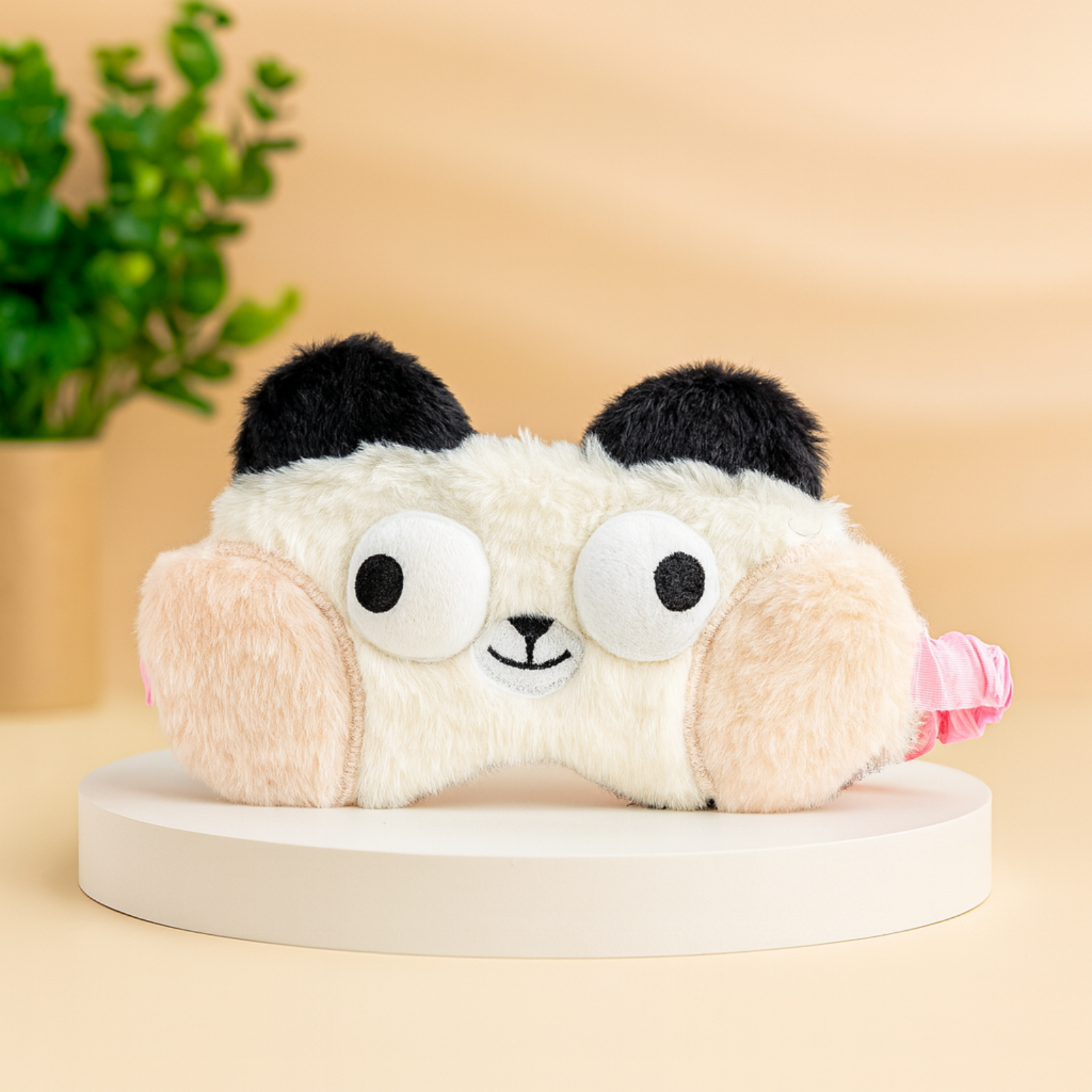 Plush Sleep Eye Mask with Hot & Cold Gel Pad
