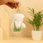 Teddy Bear with Dungry Plush Keychain
