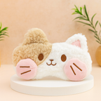 Plush Cat Sleep Eye Mask with Hot & Cold Gel Pad