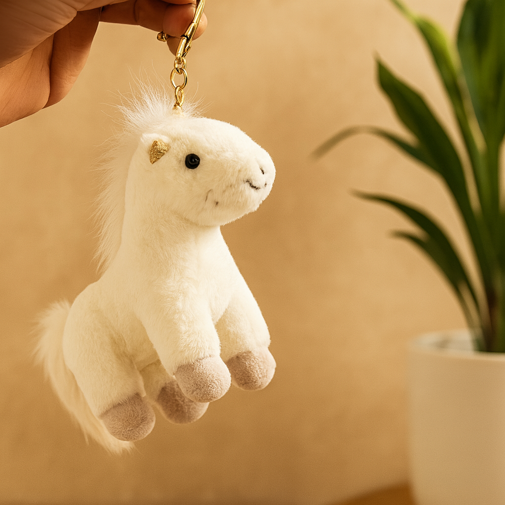Horse Plush Keychain