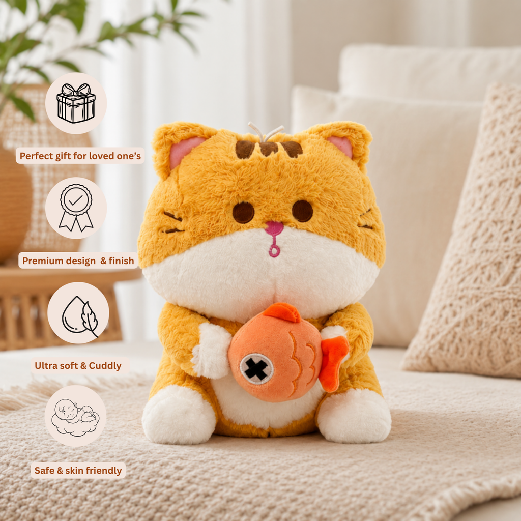 Saffy – The Striped Cat Plush Toy
