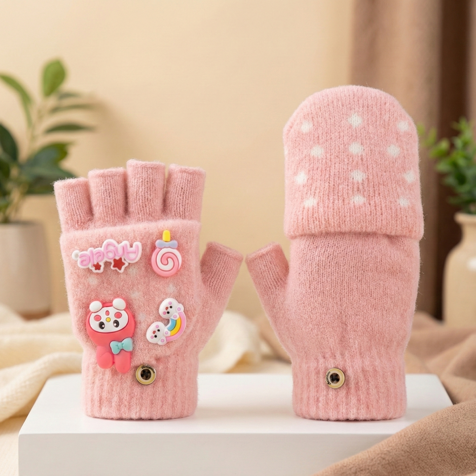 Winter Special Kids Convertible Gloves with Detachable Top