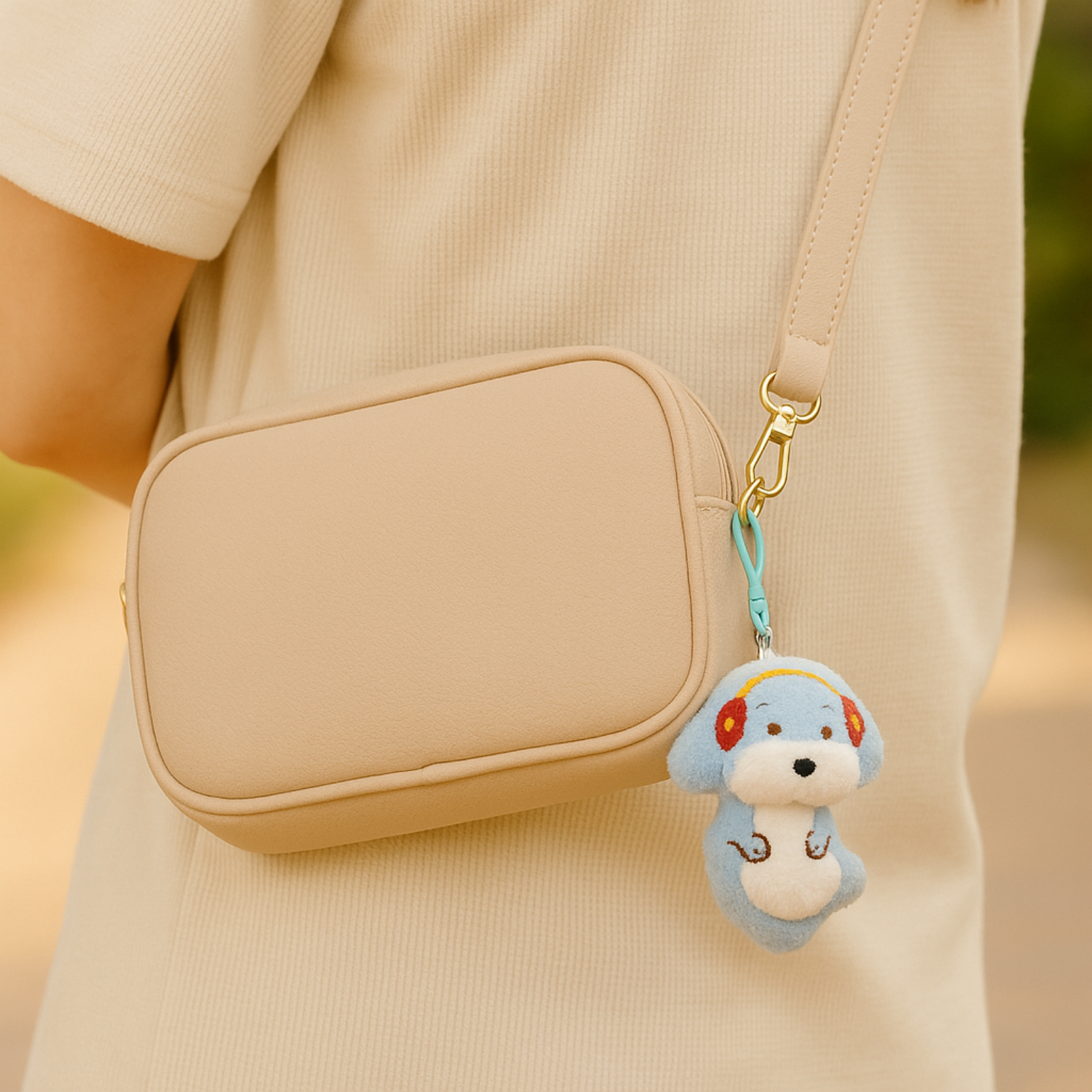 Rocky Bunny Plush Keychain