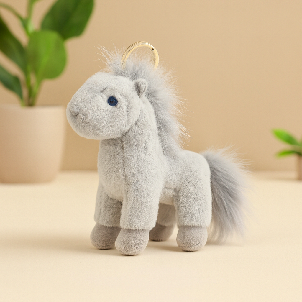 Horse Plush Keychain