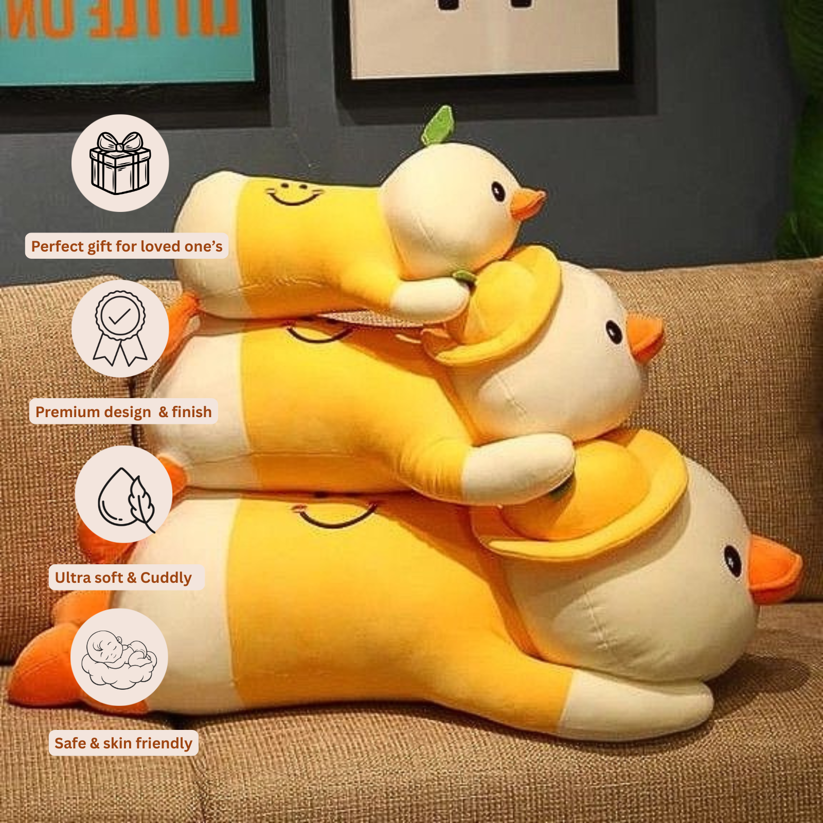 Quacky – The Mango Duck Hug Pillow