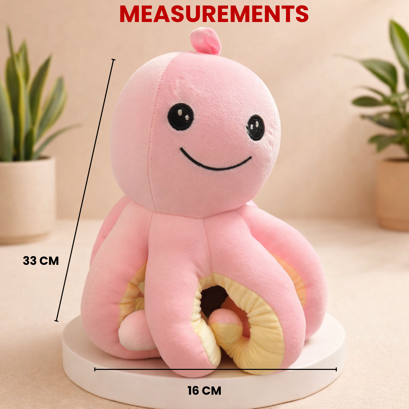 Ollipop – The Smiling Octopus Plush Soft Toy