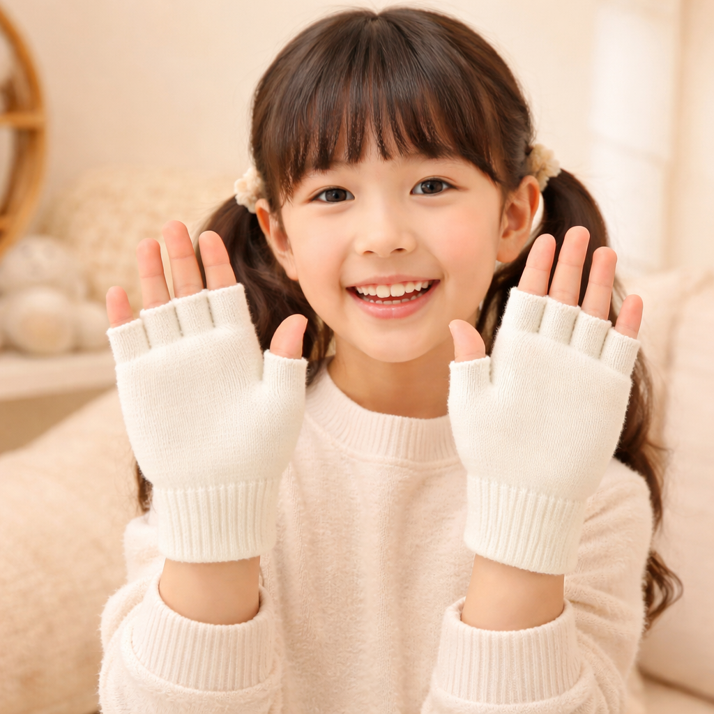Winter Special Kids Convertible Gloves with Detachable Top