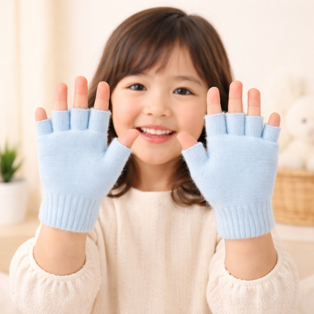 Winter Special Kids Convertible Gloves with Detachable Top