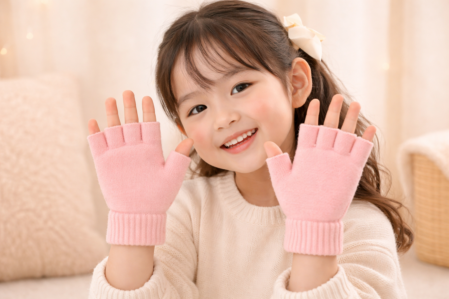 Winter Special Kids Convertible Gloves with Detachable Top