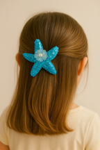 Baby Girl Hair Clips Set | Cute Star & Unicorn Design