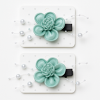 Flower Pearl Hair Clips Set |  Elegant Hair Accessories