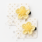 Flower Pearl Hair Clips Set |  Elegant Hair Accessories