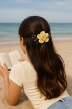 Flower Pearl Hair Clips Set |  Elegant Hair Accessories