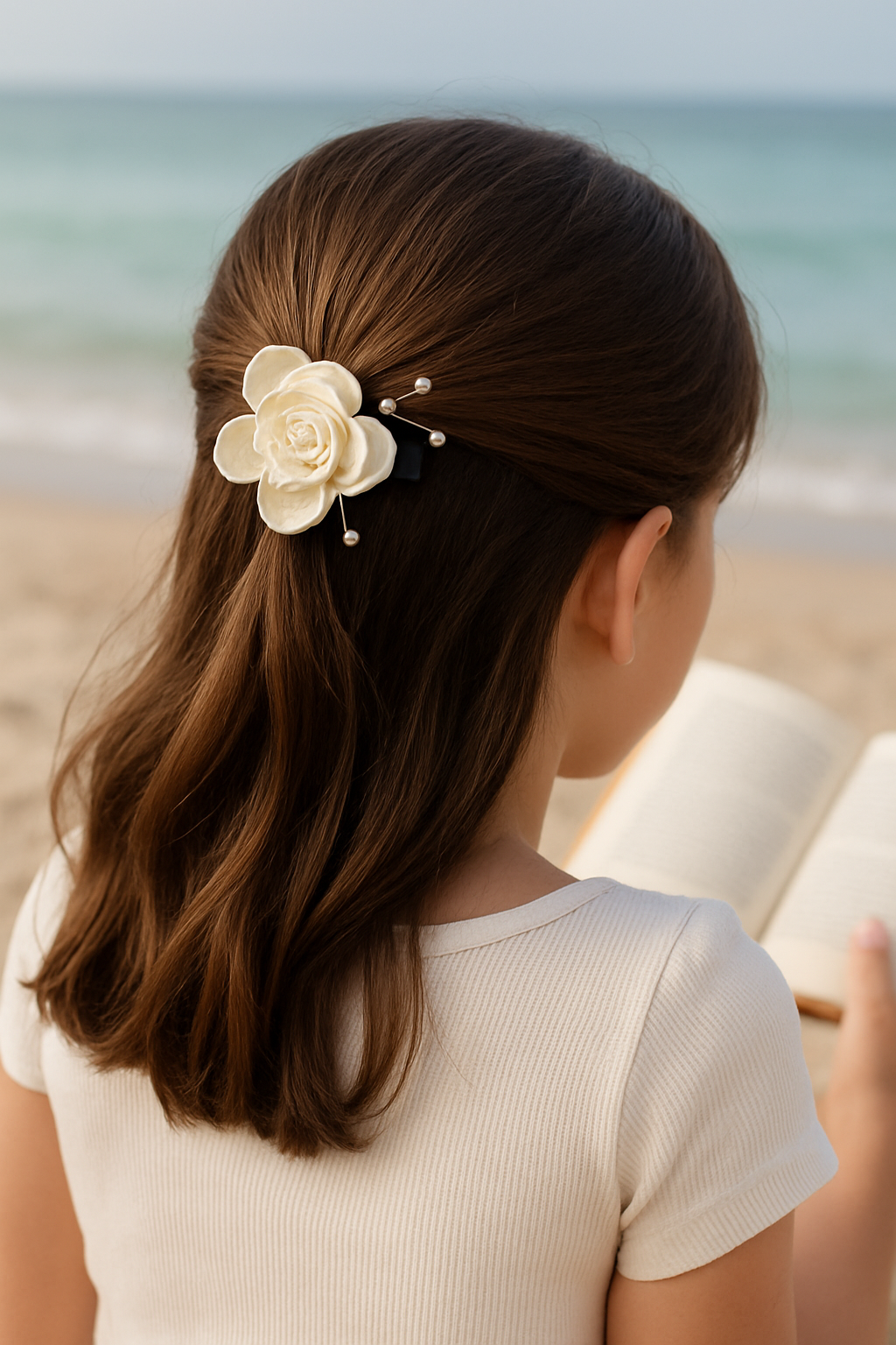 Whumies Flower Pearl Hair Clips Set |  Elegant Hair Accessories