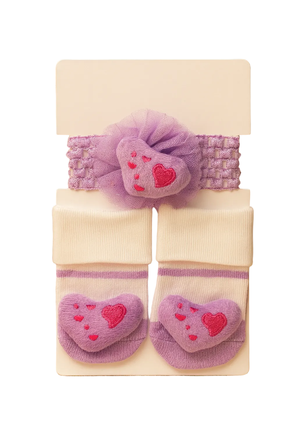 Strawberry Baby Socks & Matching Hair Belt Set
