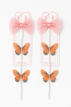 Pearl Butterfly Hair Clips set for Girls