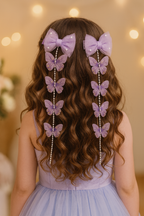 Pearl Butterfly Hair Clips set for Girls