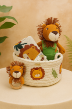 Knitted Lion Gift Basket | Premium Gift Set