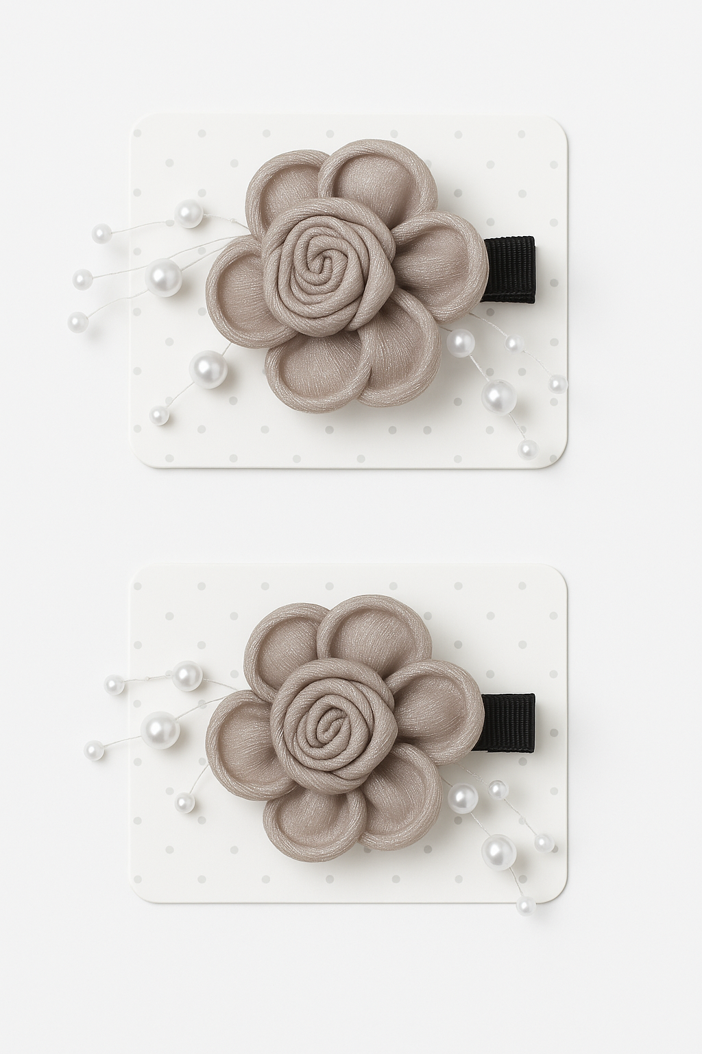 Whumies Flower Pearl Hair Clips Set |  Elegant Hair Accessories
