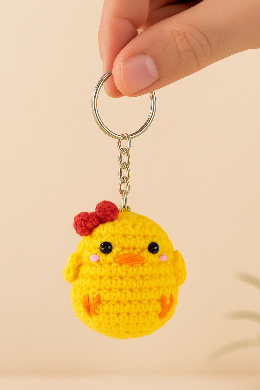 Crochet Bird Keychain