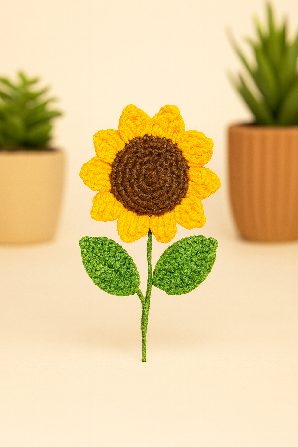 Handmade Crochet Sunflower