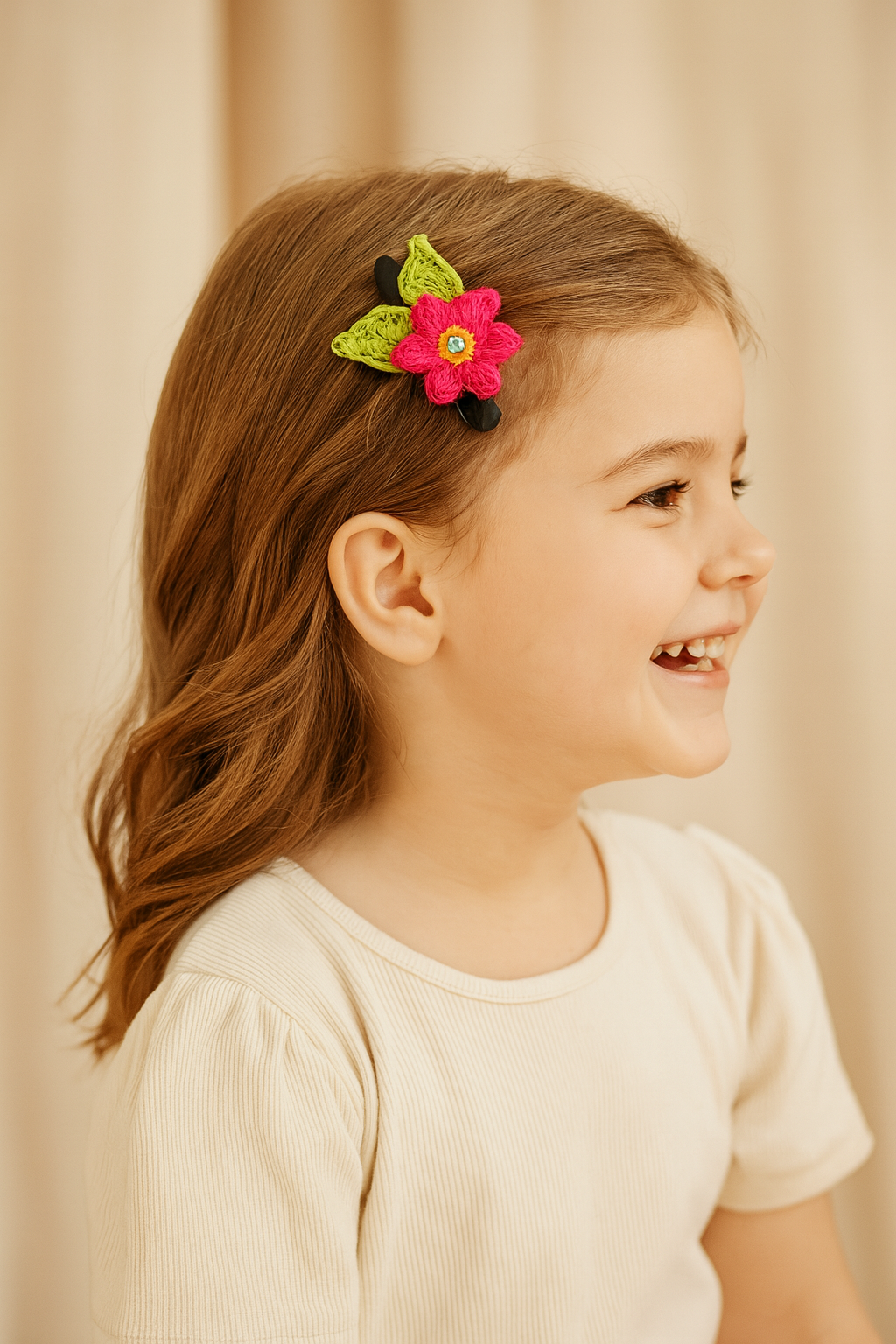 Crochet Flower Hairpin-Set of 2